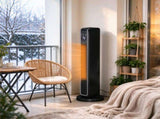 2-in-1 Portable Electric Tower Heater, Oscillating Indoor Space Heater with Remote Control & 8-Hour 96098203