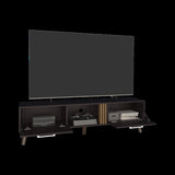 Vance 63" Wide Tv Stand with Two pull down Cabinets, Two Shelves, Cable Management , Living, Tv B200P253744