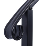 Handrails for Outdoor Steps, Fit 3 or 4 Steps Outdoor Stair Railing, Picket3 Wrought Iron Handrail, W465124224