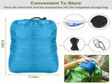 Camping Hammock, Portable Double Hammock with Net,600lbs Load 2 Persons Hammock w/Mosquito 86331379