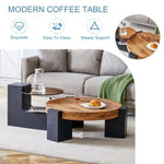 ZUN The detachable double-decker coffee table, the stylish is more precious, and the detachable W1151P184838