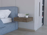 Dark Brown Wall-Mounted Floating Nightstand B062P175151