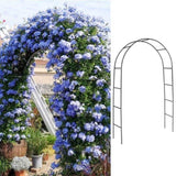 7'8" H x 4'5" W Metal Garden Arch Trellis,Adjustable Arbor Trellis for Garden Climbing Plants 28370429