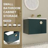 28 Inch Bathroom Vanity with Ceramic Sink, For Small Bathroom, Bathroom Vanity with Soft Close Door W999P146023