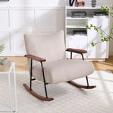 ZUN Modern Accent Chair Arm Chair Living Room Rocking Chair Metal Frame W1403P241855