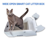 ZUN Smart Cat Litter Box Cat Litter Box Wide Opening W1264P175898