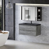 42" Floating Bathroom Vanity with Sink, Modern Wall-Mounted Bathroom Storage Vanity Cabinet with W1573P155847