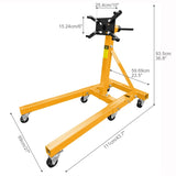 Engine Stand 2000LBS Capacity, 360 Degree Rotating Engine Run Stand with 6-Casters, Heavy Duty W2913P305239