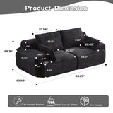 Modern Memory Foam Compressed Sofa,2 Seater Large Sectional Couches for Living Room,Pet-Friendly 53609551