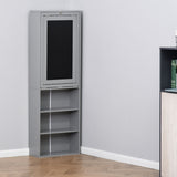 Wall Mount Desk Cabinet-Grey 77499936