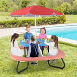 Kids Picnic Table Outdoor Activity Table With Umbrella 35722284