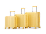20"/24"/28" 3 pcs/set in ABS Spinner Wheel Luggage, Carry on Suitcase, with Cup Holder & USB Port & W2787P262958