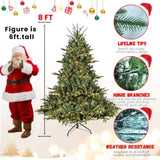 ZUN 7.5FT Christmas Tree Simulate Nature Advanced Materials Premium Hinged Spruce Artificial Douglas W1773P203599