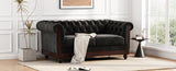 VIVALUX 59.44" Chesterfield Velvet Loveseat Sofa,2-Person Rolled Arm Dutch Plush Upholstered Sofa N762P178705B