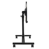 ZUN Four-Wheel Multifunctional Flat Surface Lifting Computer Desk Black 12535669