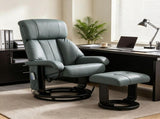 360&deg Swivel Massage Recliner Chair, 10-Point Vibration Footstool for Living Room 50099599