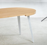 Extendable table,DINING TABLE,OFFICE TABLE,COFFEE TABLE,metal leg,MDF top,100/140/180x100x75cm,OAK W234P288304