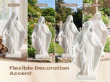 31.5" Virgin Mary Garden Statue, All-Weather MgO Religious Sculpture for Outdoor & Indoor Decor 96303444