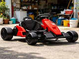 Red 24V Electric Go Kart Dual 150W Motors, Adjustable Seat, 11.2MPH High Speed, Slow Start, 33546426