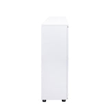 Shoe Cabinet, 4-Tier Shoe Storage Cabinet with Adjustable Shelves, Wooden Shoe Rack Organizer with W331P242459