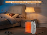 Oil Filled Radiator Heater, 600W Portable Electric Space Heater with Adjustable Thermostat, Overheat 42175871