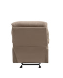 Light Brown Recliner with Pillow Top Armrest B062P215432