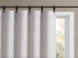 2-PK 52x84" Sound blocking/Total blackout curtain panel pair White B035P496615