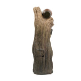12.4x11.6x37.8" Decorative 3 Tier Tree Trunk Fountain with Lights and Pump, Brown W2078P178872