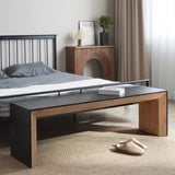 Dining Bench, Wood Bench Multicolored Bench Indoor Home Bedroom Bed End Restaurant Modern Hallway W2729P198989