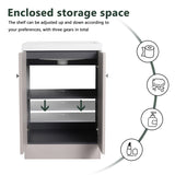 24" Freestanding Bathroom Vanity & 2 Soft-Close Cabinet Doors -Excluding Sink W999P241051