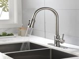 Single Handle High Arc Pull Out Kitchen Faucet,Single Level Stainless Steel Kitchen Sink Faucets 17336740