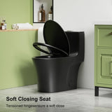 1.1/1.60 GPF Dual-Flush One Piece Toilet,Button on Tank top S-trap, Water-Saving Elongated Comfort W3192P277904