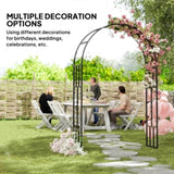 Steel Garden Arch with Gate 76547052