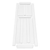 CRAZY ELF 28" x 84" Five Panel Real Primed Door Slab, DIY Panel Door, Modern Interior Barn Door, W936104282