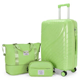Luggage Sets 3 Piece, PP Luggage Set, Suitcases with Wheels, Hardside Hard Shell Travel Luggage with 52438198