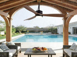 42" ABS Blades Outdoor Ceiling Fan with LED Light Remote Control,Quiet DC Motor 6 Speed W3775P459398