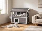 Wooden Cat House 68049503