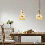Auburn Bell Shaped Hanging Glass Pendant Light B035P264533