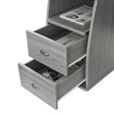 ZUN Complete Computer Workstation Desk With Storage, Grey 62969010