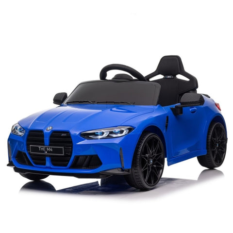 ZUN BMW M4 12v Kids ride on toy car 2.4G W/Parents Remote Control,Three speed adjustable,Power display, W1578P214204