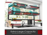 Over The Sink Drying Rack,31"-39"L x 12"W x 30.5"H Expandable Drainer, Stainless Steel 94157592