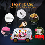 8ft Clown Ice Cream Truck Halloween Inflatable Decorations 73606755