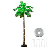 ZUN 6 feet Hawaiian style artificial palm tree with LED lighting 90796181