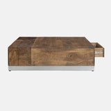 Luxvil Premium Solid Wood Coffee with Storage B024P156852