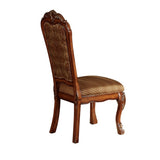 Beige and Cherry Oak Padded Side Chair B062P209244