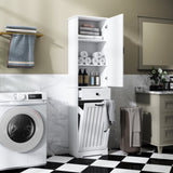 Laundry Cabinet ,with 1 Storage cabinet and 1 Drawer - White W331P235403