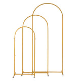 (5.9ft4.9ft3.9ft) Three-Piece Set Wedding Arc Top Iron Art Wedding Iron Arch Gold 17309543