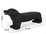 MGO DOG BENCH, Outdoor Bench, Matte Black Black, No Assembly Required 54263708
