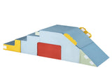 3 in 1 Toddler Soft Foam Climber with Slide, Convertible Velvet Play Set with Table & Chair, 12901682
