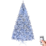 ZUN 7 FT Pre-lit Artificial Christmas Tree, Hinged Xmas Pine Tree with 1250 Branch Tips, 450 Lights and 10786278